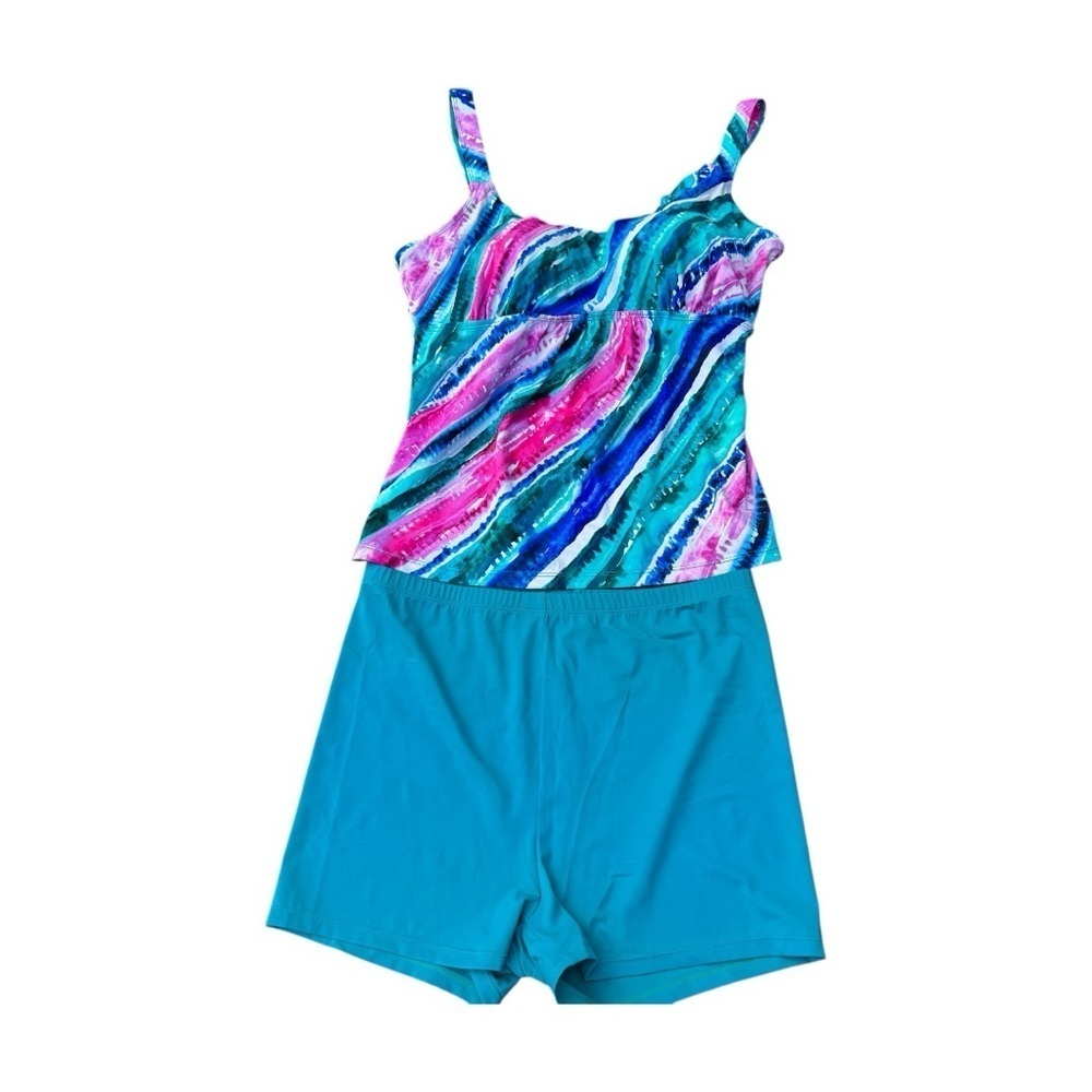 Kim Gravel Swimsuits For All Tankini in Rainbow Stripe - Picture 2 of 6